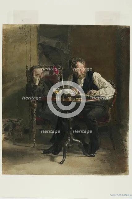The Zither Player, 1876. Creator: Thomas Eakins.