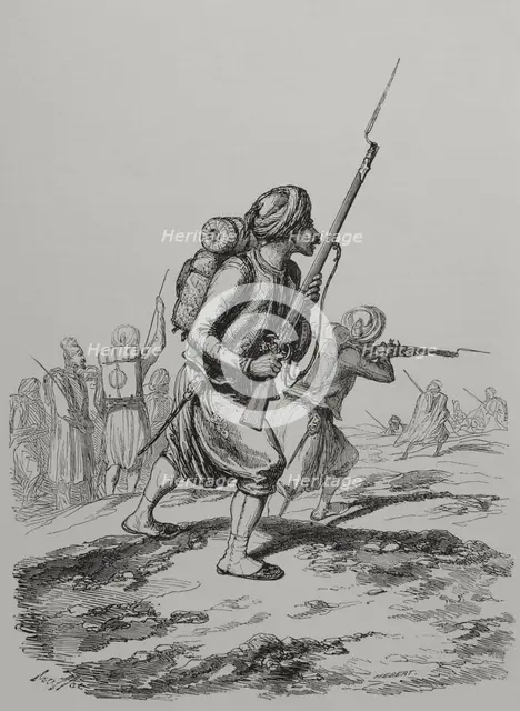 The Zouaves in the Crimea, Crimean War (1853-1856). 1856.  Creator: Unknown.