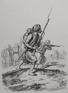 The Zouaves in the Crimea, Crimean War (1853-1856). 1856. Creator: Unknown