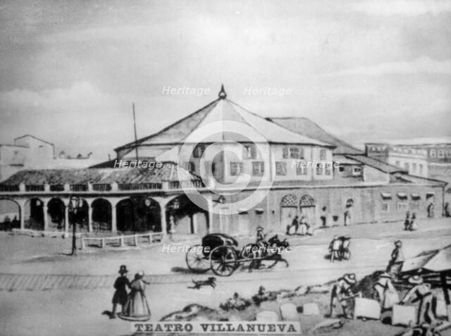 Theater Villanueva, (1869), 1920s. Artist: Unknown