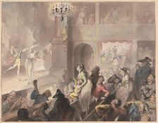 Theater audience at a ballet performance, 1797. Creator: Johann Heinrich Ramberg