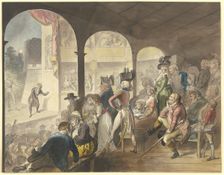 Theater audience at a performance of Hamlet, c1781-1788. Creator: Johann Heinrich Ramberg