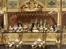 Theater box at the Royal Theatre with Maria Cristina, 1879 Alfonso XII, King of Spain (1857-1885…