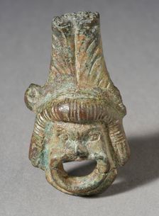 Theater Mask Figurine, Greco-Roman Period (200 B.C.-A.D. 395 ). Creator: Unknown