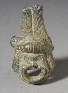 Theater Mask Figurine, Greco-Roman Period (200 B.C.-A.D. 395 ). Creator: Unknown