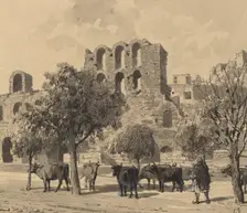 Theater of Herodes Atticus, 1890. Creator: Themistocles von Eckenbrecher