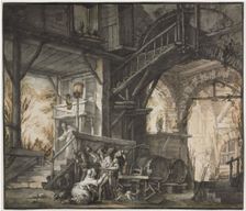 Theater Scene, c. 1775-1776. Creator: Giovanni David (Italian, 1743-1790)