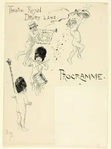 Theatre Toyal Drury Lane Programme, 1900. Creator: Philip William May