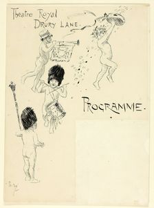 Theatre Toyal Drury Lane Programme, 1900. Creator: Philip William May