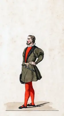 Theatre costume design for Shakespeare's play, Henry VIII, 19th century