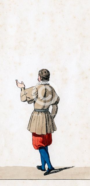 Theatre costume design for Shakespeare's play, Henry VIII, 19th century. Artist: Unknown