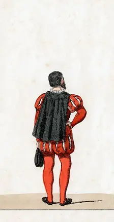 Theatre costume design for Shakespeare's play, Henry VIII, 19th century