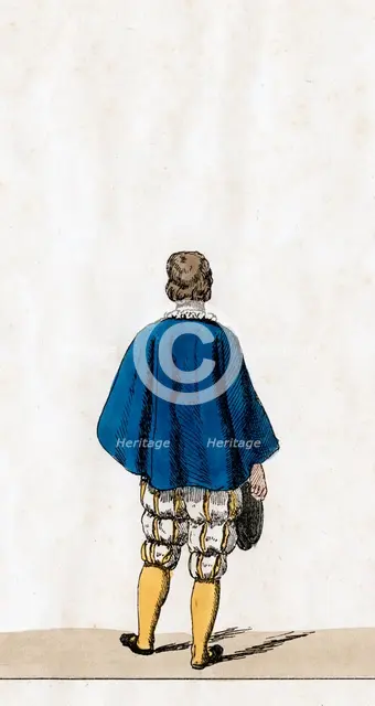 Theatre costume design for Shakespeare's play, Henry VIII, 19th century. Artist: Unknown