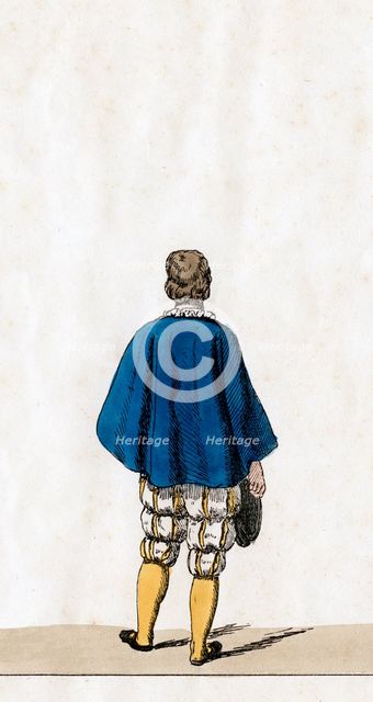 Theatre costume design for Shakespeare's play, Henry VIII, 19th century. Artist: Unknown