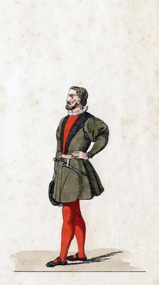 Theatre costume design for Shakespeare's play, Henry VIII, 19th century