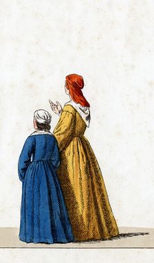 Theatre costume design for Shakespeare's play, Henry VIII, 19th century