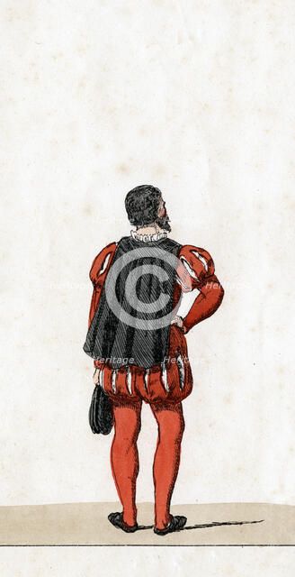 Theatre costume design for Shakespeare's play, Henry VIII, 19th century. Artist: Unknown