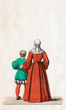 Theatre costume designs for Shakespeare's play, Henry VIII, 19th century