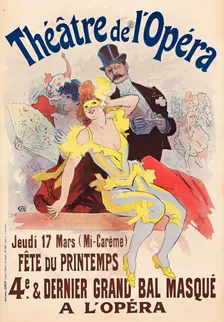 Théâtre de l'Opéra - 4e & Dernier Grand Bal Masqué, 1897. Creator: Jules Cheret