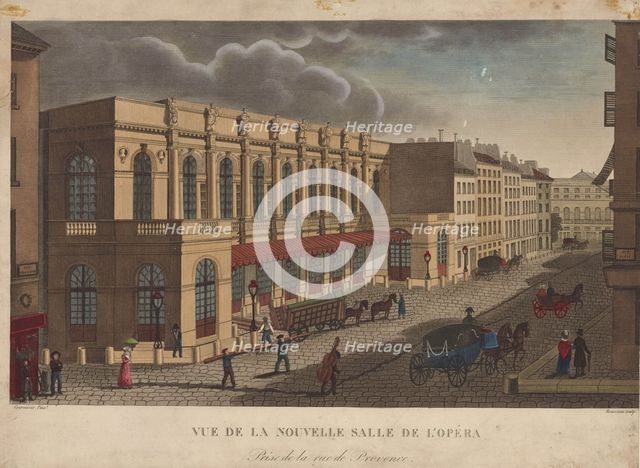 Théâtre de l'Académie Royale de Musique, ca 1821. Creator: Dubois, François (1790-1871).