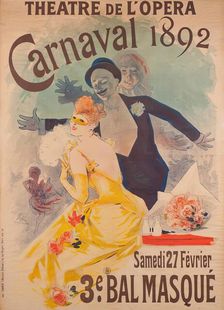 Theatre De L'opera "Carnival 1892 Samedi 27 Fevrier 3e Bal Masque, 1892. Creator: Jules Cheret