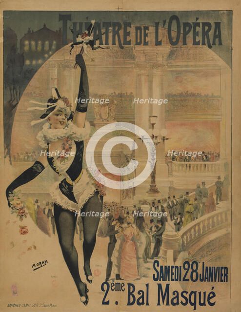 Théâtre de l'Opéra. Bal masqué, 1896. Creator: Gray (Boulanger), Henri (1858-1924).