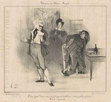 Théatre de palais royal..., 19th century. Creator: Honore Daumier