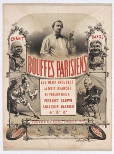 Théâtre des Bouffes-Parisiens of Jacques Offenbach, 1865. Creator: Nadar, Gaspard-Félix (1820-1910)