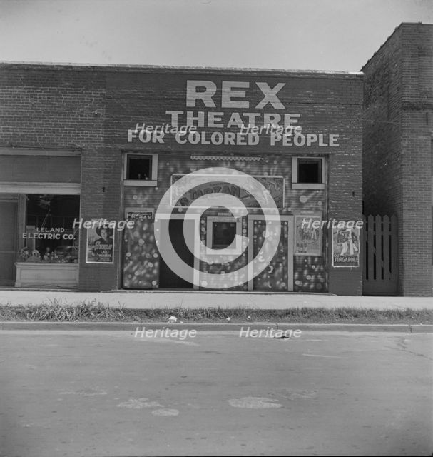 Theatre in Leland, Mississippi, 1937. Creator: Dorothea Lange.