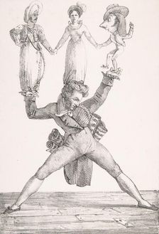 Théâtre Italien, 1821., 1821. Creator: Eugene Delacroix