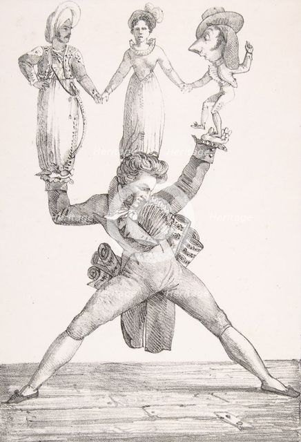 Théâtre Italien, 1821., 1821. Creator: Eugene Delacroix.