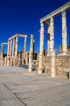 Theatre, Leptis Magna, Libya, 1-2 AD. Creator: Vivienne Sharp