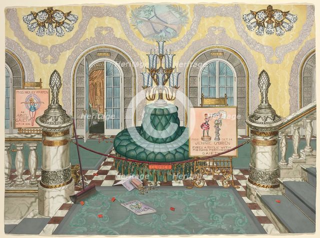 Theatre Lobby, 1935/1942. Creator: Perkins Harnly.
