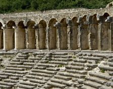 Theatre of Aspendos, Roman period, 170 AD, Asia Minor, Turkey, 2000. Creator: LTL