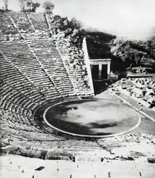 Theatre of Epidaurus, Greece, c1955. Creator: Arthur Charles Kirby Ware