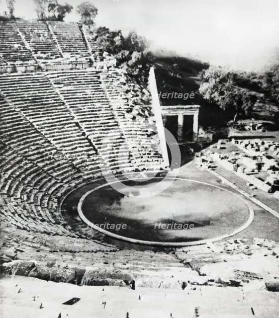 Theatre of Epidaurus, Greece, c1955. Creator: Arthur Charles Kirby Ware.