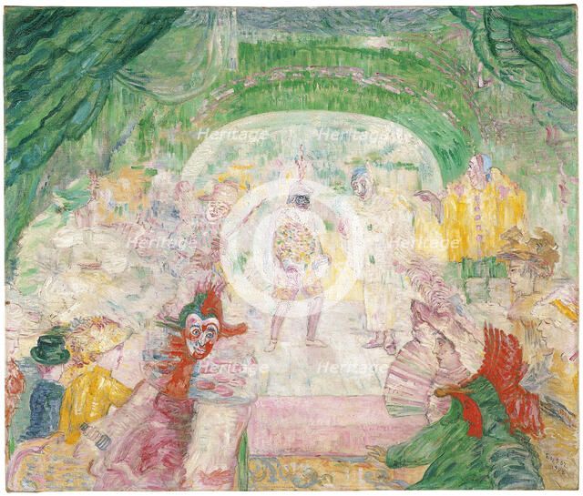 Theatre of Masks, 1908. Artist: Ensor, James (1860-1949)