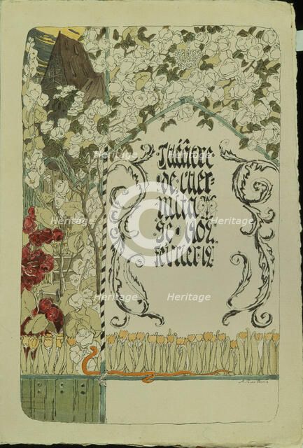 Theatre programme for the theatre play Faust, 1902. Artist: Golovin, Alexander Yakovlevich (1863-1930)