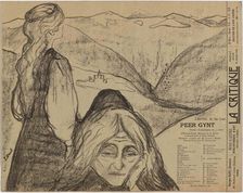 Theatre Programme: "Peer Gynt" by H. Ibsen, 1896. Creator: Munch, Edvard (1863-1944)
