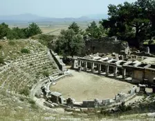 Theatre, Priene, Ionia, Anatolia, Turkey, 1999. Creator: Unknown