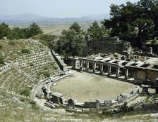 Theatre, Priene, Ionia, Anatolia, Turkey, 1999. Creator: Unknown
