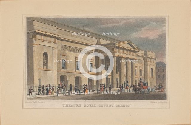 Theatre Royal Covent Garden, c. 1830. Creator: Shepherd, Thomas Hosmer (1792-1864).