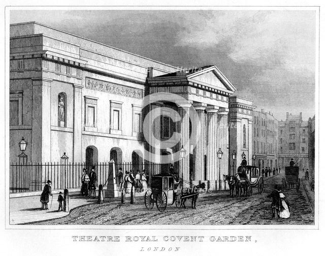 Theatre Royal Covent Garden, Westminster, London, 19th century. Artist: Unknown