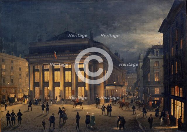 Théâtre Royal Italien, First half of the 19th cent.. Creator: Caffi, Ippolito (1814-1866).