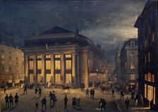 Théâtre Royal Italien, First half of the 19th cent.. Creator: Caffi, Ippolito (1814-1866)