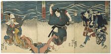 Theatre Scene 1844. Artist: Utagawa Kunisada