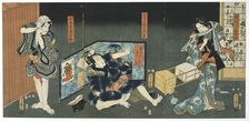 Theatre Scene 1844. Artist: Utagawa Kunisada