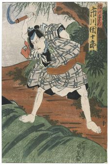 Theatre Scene 1844. Artist: Utagawa Kunisada