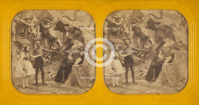 Theatre scene of a mythological nature, 1860s. Creator: Charles Gaudin.