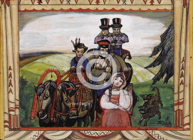 Theatre set design. Artist: Sudeykin, Sergei Yurievich (1882-1946)